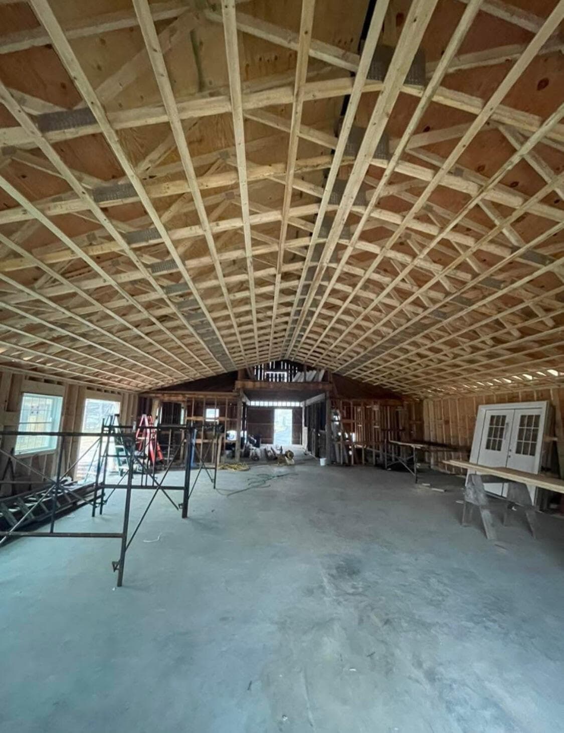 Barn addition detail